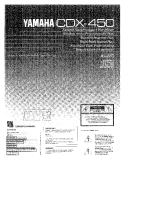 Yamaha CDX-450 - Owners Manual 